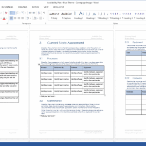 Availability Plan Template (SDLC) – Software Development Templates ...