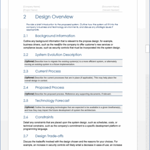 SDLC – System Design Document – Software Development Templates, Forms ...